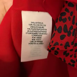 Alice + Olivia Red Cocktail Flare Leopard Long Sleeve Mini Dress Size 8 thumbnail 5