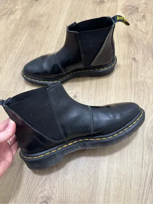 Doc Martens Bianca Boots Ankle Bootie US 7 Patent Leather Biker Grunge Utility thumbnail 15