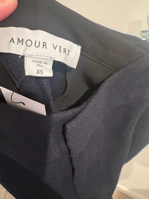 Amour Vert Taper Fit Pant Wool Navy XS New thumbnail 8