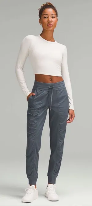 Lululemon Dance Studio Mid-Rise Jogger Full Length Oil Grey Size 0 thumbnail 1