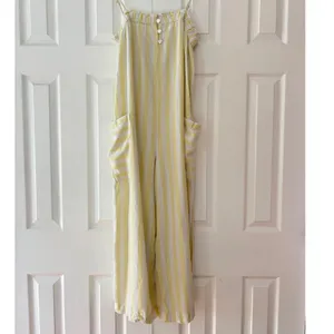 Stoney Clover Lane x Target‎ Yellow Striped Linen Blend Jumpsuit XS Wide Leg thumbnail 2