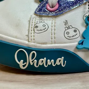 Disney Ground Up Lilo and Stitch Scrump Ohana White Glitter Sneakers Womens 9 thumbnail 10