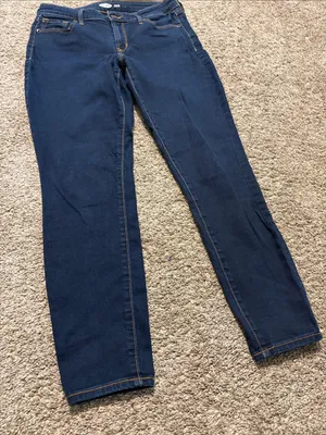 Old Navy Women’s Dark Wash‎ Rockstar Super Skinny Denim Jeans Size 6 Short thumbnail 3