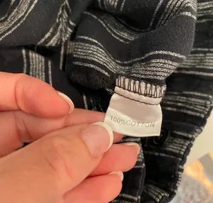 Brandy Melville High Rise Black White Stripe Pants Ankle Cropped S M thumbnail 9
