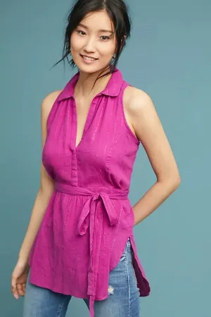 Anthropologie Maeve | Batavia Fuchsia Sleeveless Tunic | Women's Small thumbnail 1