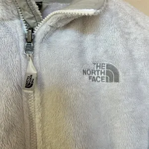 White North Face Fuzzy Jacket thumbnail 3