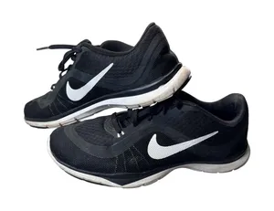 NIKE Flex Trainer 6 Model Womens Low Top Art 831217-001 Black & White Size 8.5‎ thumbnail 1