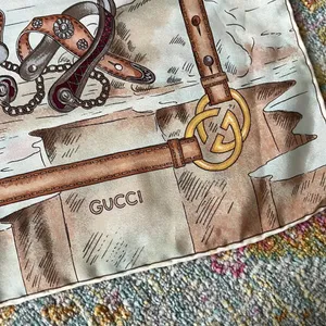 Gucci silk scarf excellent cond thumbnail 2