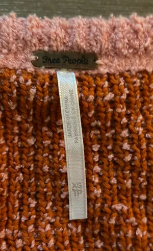 Pink Free People Sweater thumbnail 3