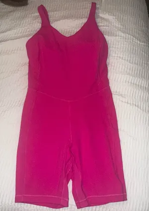 Pink Lululemon Short Bodysuit  thumbnail 1