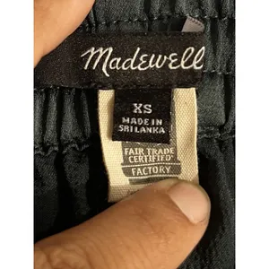 Madewell Green Drawstring Pull On Wide Leg Pants Size XS Flowy Casual Chic thumbnail 3