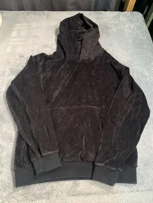 Aritzia TNA black velour Hoodie thumbnail 1