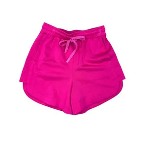Pink Half Zip Sleeveless Cropped Sweatshirt & High Waisted Shorts Set Size Small thumbnail 6
