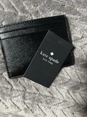 Kate Spade kenzie patent saffiano card holder wallet thumbnail 7