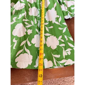 Kate Spade New York x Target Floral Puff Sleeve Mini Dress Green Large thumbnail 6