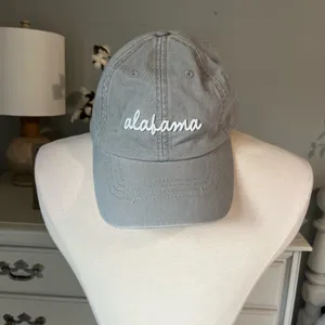 State of Mine Alabama Hat Light Gray Baseball Cap Adjustable Womens One Size thumbnail 9
