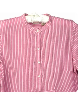 L.L. Bean Women’s Pin Tuck Pleated Long Sleeve Poplin Top Blouse Size S Regular thumbnail 5