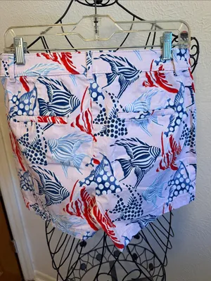 Women's Pink Floral Print Cotton Shorts thumbnail 5