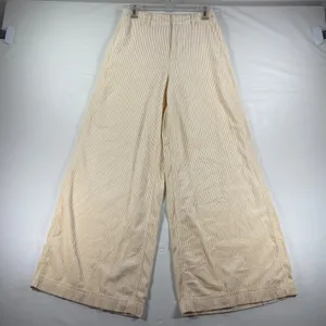 Universal Threads Cream Corduroy Wide Leg Pants High Rise Beige Size 4 NEW thumbnail 2