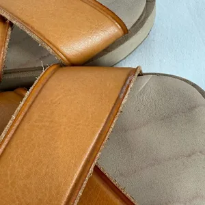 Zara Leather‎ Criss Cross Strap Sandal in Brown Size 6 or 36 thumbnail 5