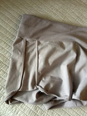 Free People Movement Limitless fold over retro Shorts Oyster M NWOT thumbnail 9