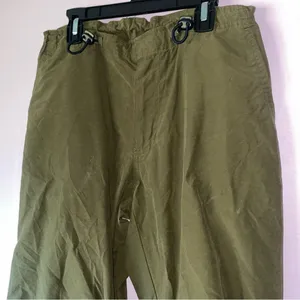 Abercrombie & Fitch Size S Olive Green Cargo Pants Japanese Floral thumbnail 2