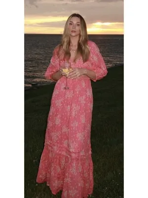 FREE PEOPLE Golden Hour Maxi in Electropop Combo Size Medium thumbnail 10