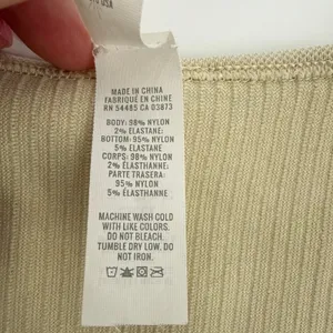 OFFLINE by Aerie Small Sand Ribbed Seamless Square Neck‎ Crop Top Braided Sleeve thumbnail 7