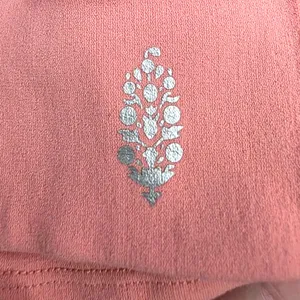 Free People Movement Lucky Layer Crop Cutout Hoodie Top Crush Blush Size M/L thumbnail 7