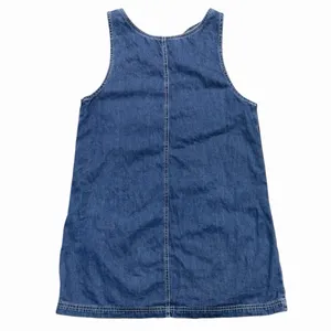 Y2K 1990's Vintage Gap Denim Dress Overalls Size Small 100% Cotton Romper Jumper thumbnail 2