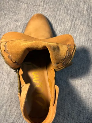 Sam Edelman Cognac Suede Ankle Boot with Side Zip thumbnail 8
