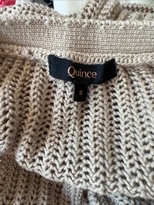 Quince 100% Organic Cotton Open-Knit Cover-Up Maxi Dress Small thumbnail 5
