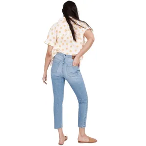 Madewell‎ Women's High-Rise Slim Boyjean Summit Wash Size 26 Denim Casual thumbnail 2