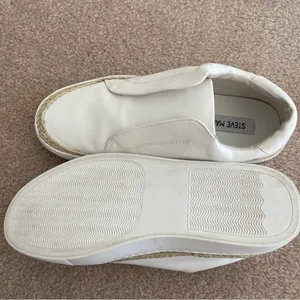 Steve Madden White Slip on Shoes thumbnail 5