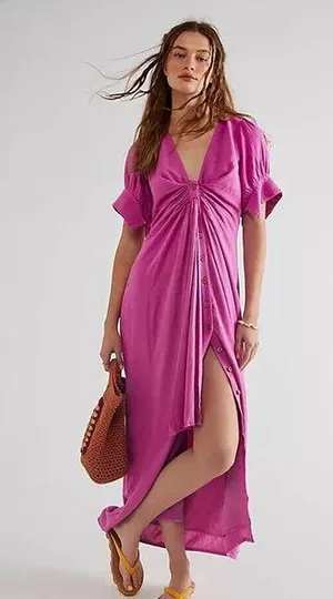 Free People Vintage Summer Midi Dress thumbnail 1