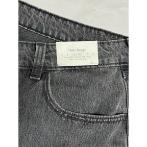 Hollister Low Rise Taper Baggy 20L W35L‎ Black Stonewashed Jeans Pants thumbnail 4