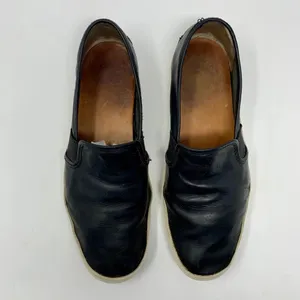 Frye Dylan‎ Slip On Sneakers in Black Leather Size 8.5 thumbnail 3