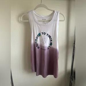 PELOTON Purple and white Tank Top. thumbnail 4