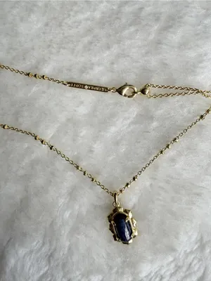 Kendra Scott Piper Gold Pendant Necklace in Blue Lapis thumbnail 4