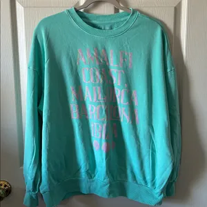 Z‎ SUPPLY Womens Sunday Destination Sweatshirt in Cabana Green Size Med thumbnail 3