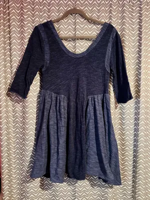 Free People Beach | "Good Morning Sunshine" Blue dress, M thumbnail 3