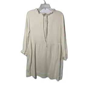 Ces femme SLUBBED COTTON TEXTURED LONG SLEEVE DRESS Small thumbnail 10