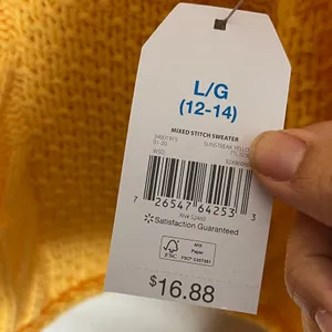 Time and Tru Women’s Yellow Cableknit Crewneck Sweater Long Sleeve Size Large‎ thumbnail 2