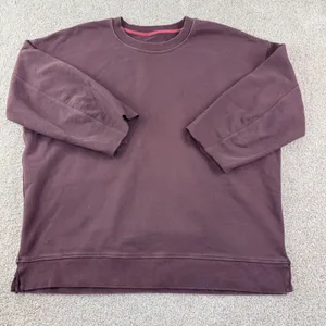 Lululemon Oversized Sweatshirt Womens Brownish Raw Hem Pullover‎ Thrashed Lounge thumbnail 2