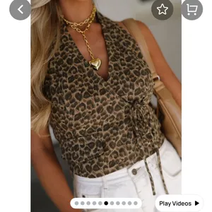 Cheetah denim top These Three Boutique  thumbnail 2