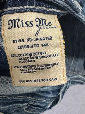 Miss Me Bootcut Jeans Size 28 Distressed Blue Denim thumbnail 7