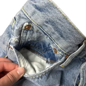 Agolde Parker Denim Shorts Size 25 Blue Distressed Frayed Cutoff High Rise thumbnail 9