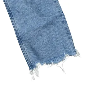 AGOLDE Riley High‎ Rise Straight Crop Jeans in Zephyr Size 28 Button Fly Raw Hem thumbnail 5
