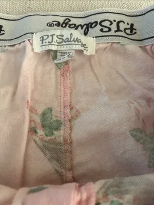 PJ SALVAGE HOLIDAY SHORY FLANNEL, Pink, MEDIUM, new with package thumbnail 7