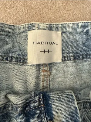 NWT Habitual Emmette High Waist Wide Leg‎ Acid Wash Trouser Jeans thumbnail 4